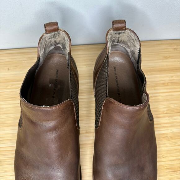 John Varvatos USA Leather Chelsea Boots Men\'s 11 M Brown‎ Pull On main image 6